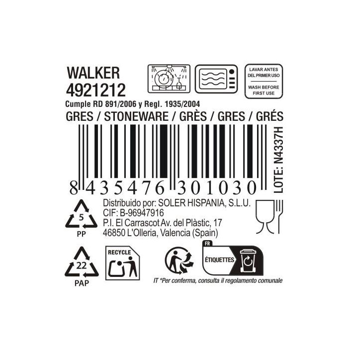 Taza Jumbo Walker 340 cc - Inde (36 Unidades) 6