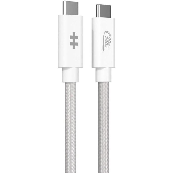 Targus HyperDrive Next Cable USB4 Gen 3x2, USB-C a USB-C, 1.2m, 40 Gbit/s, 240W Power Delivery, Blanco 4