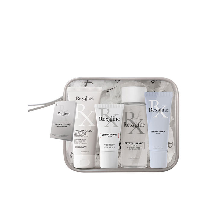 Rexaline Estuche 5 pz Desmaquillante Gel Aceite Limpieza Profunda Hidratación Sensorial