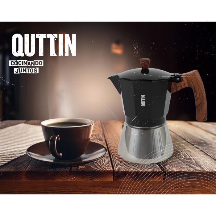 Quttin Cafetera Inducción 9 Servicios Acero Inoxidable/Aluminio Negra - 11.7 x 20.7 x 19 cm (6 Unidades) 5