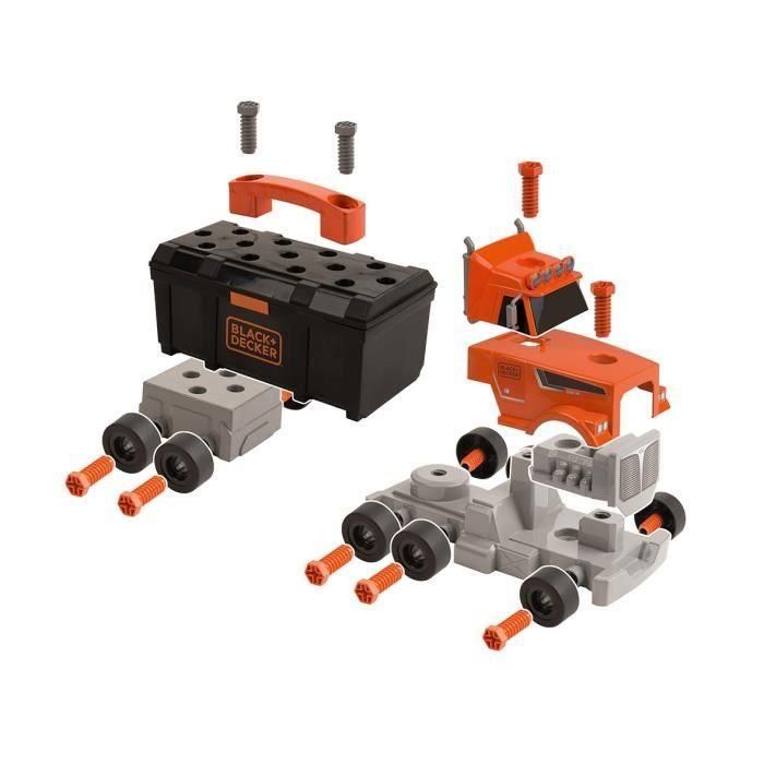 Smoby Black + Decker Bricolo Truck 2 en 1: Camión & Caja de Herramientas con 60 Accesorios de Construcción para Niños +3 Años 3 Smoby Black + Decker Bricolo Truck 2 en 1: Camión & Caja de Herramientas con 60 Accesorios de Construcción para Niños +3 Años 3