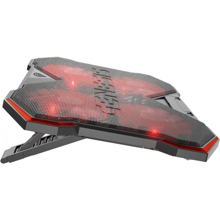 GENESIS Oxid 260 Base Refrigeradora para portátiles hasta 17.3" con 4 ventiladores, 8 Ángulos Ajustables, Gaming Negro/Rojo 5 GENESIS Oxid 260 Base Refrigeradora para portátiles hasta 17.3" con 4 ventiladores, 8 Ángulos Ajustables, Gaming Negro/Rojo 5