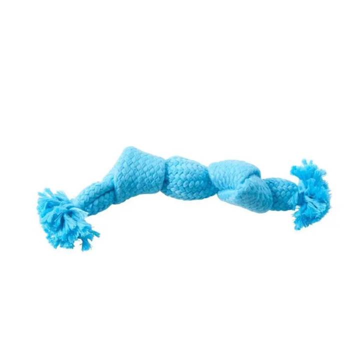 Buster Juguete Perro Cuerda Con Chirriador Azul 23 cm Kruuse
