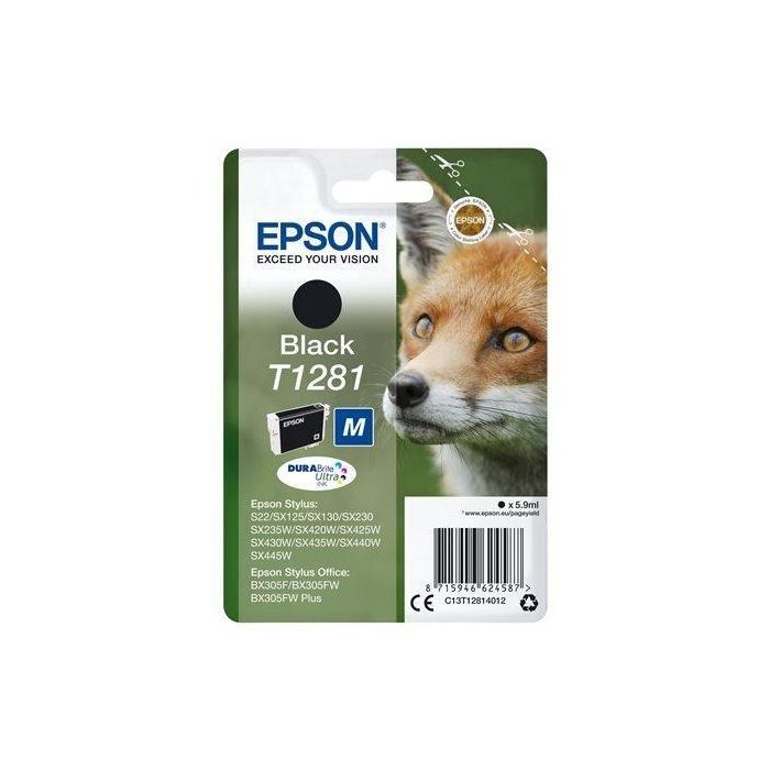 Epson T1281 Ink-jet Stylus S22 / SX125 Negro - 170 páginas 1 Epson T1281 Ink-jet Stylus S22 / SX125 Negro - 170 páginas 1
