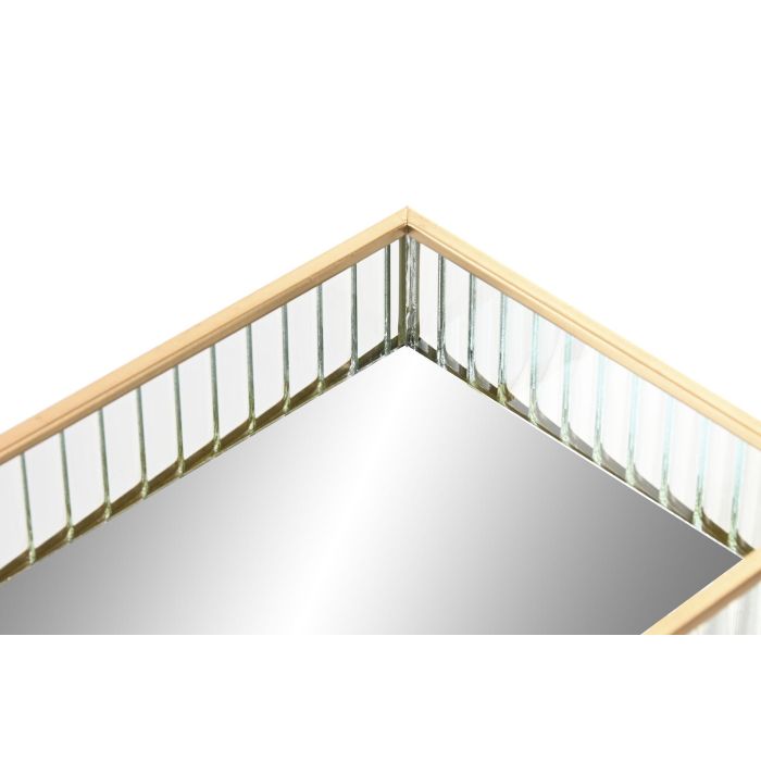 Bandeja Decoracion DKD Home Decor Transparente Dorado 15 x 4 x 30 cm (4 Unidades) 1 Bandeja Decoracion DKD Home Decor Transparente Dorado 15 x 4 x 30 cm (4 Unidades) 1