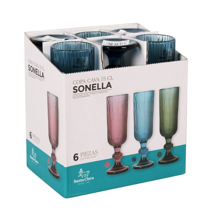 Copa Champagne Sonella 150 cc Azul - Santa Clara (36 Unidades) 6