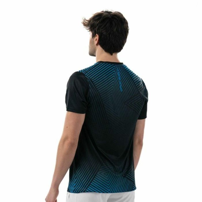 Camiseta de Manga Corta Hombre Drop Shot Abian Campa Negro Pádel 1