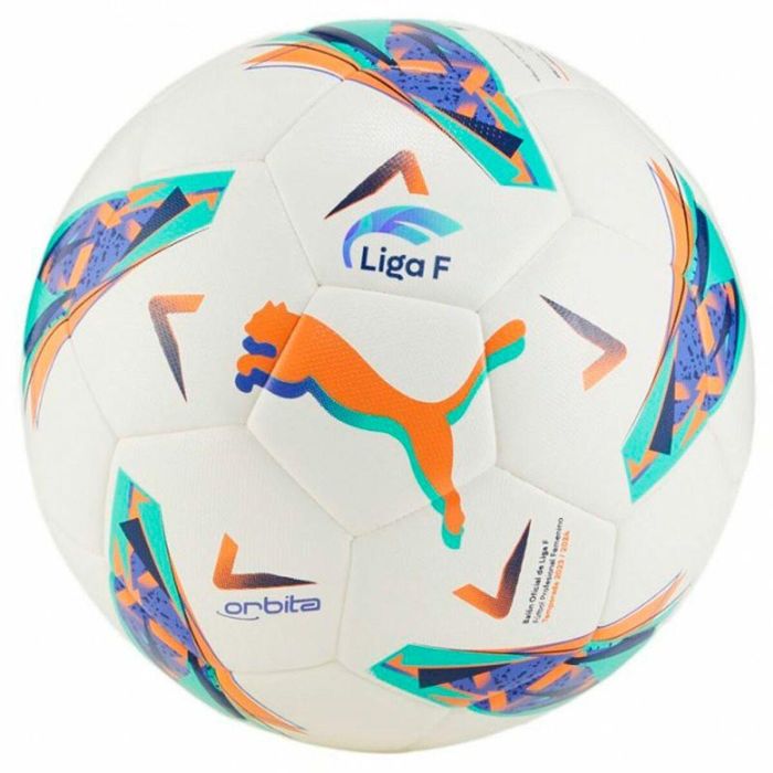 Balón de Fútbol Puma Orbita Liga F Blanco Multicolor Talla 5