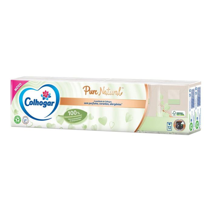 Colhogar Pañuelos de Celulosa 100% Natural, Pack 12 Unidades 0 Colhogar Pañuelos de Celulosa 100% Natural, Pack 12 Unidades 0