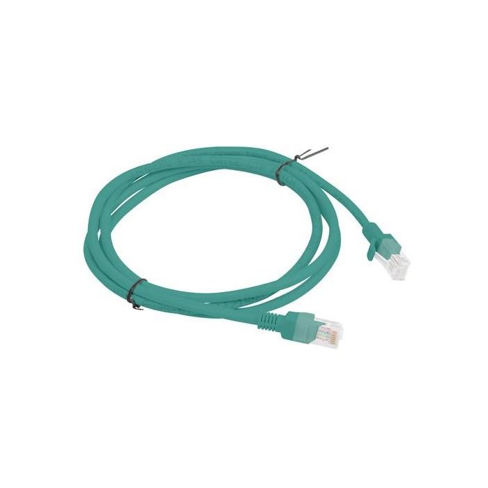 Lanberg Cable de Red Latiguillo Cat.6 U/UTP Verde 150 cm CCA AWG 26 para Redes Gigabit 1