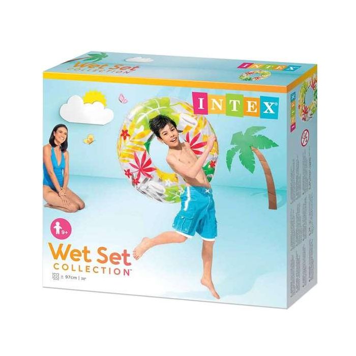 Intex Flotador Rueda Tropical 97 cm con Asas para Niños Mayores de 9 Años - Modelos Surtidos 2