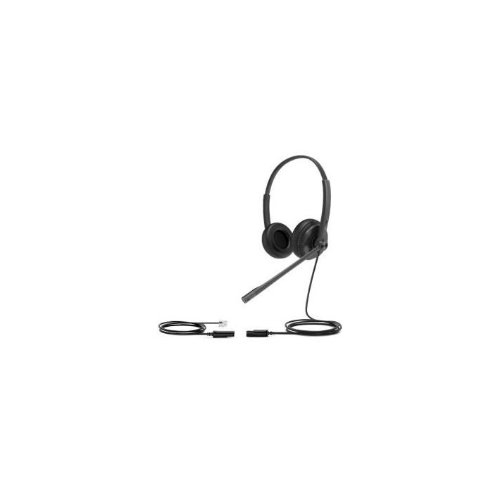 Auriculares con Micrófono Yealink YHS34LITEDUAL Negro
