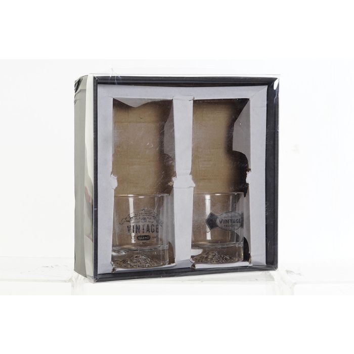 Vaso Loft DKD Home Decor Transparente Negro 25 x 8.5 x 25 cm Set de 4 (2 Unidades) 3 Vaso Loft DKD Home Decor Transparente Negro 25 x 8.5 x 25 cm Set de 4 (2 Unidades) 3