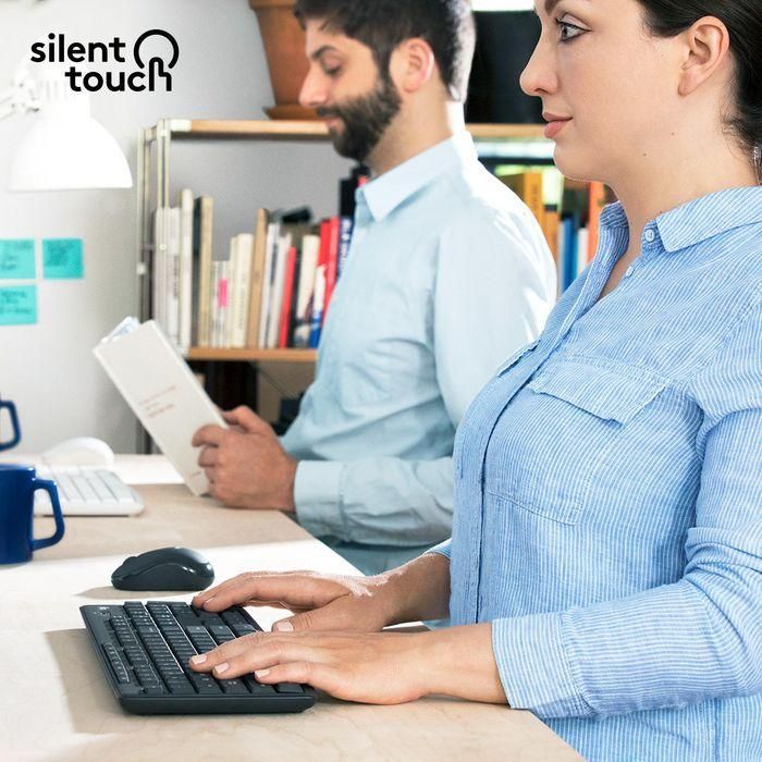 Logitech Combo Inalámbrico Silencioso MK295, Teclado y Ratón, Tecnología SilentTouch, Español 1 Logitech Combo Inalámbrico Silencioso MK295, Teclado y Ratón, Tecnología SilentTouch, Español 1