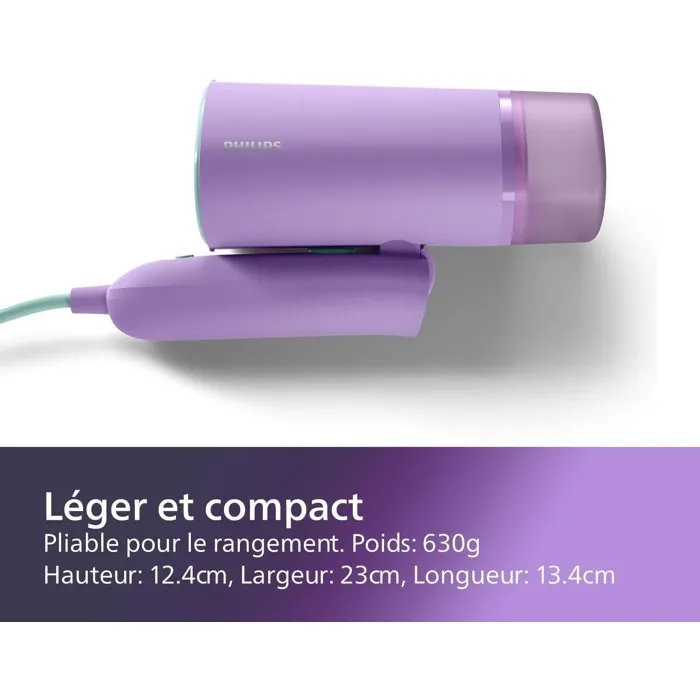 Philips Vaporizador de mano Serie 3000 STH3010/70, 1000W, 20 g/min vapor, listo en 30 segundos 4