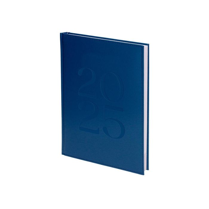 Agenda Encuadernada Liderpapel Creta 170x240 mm 2025 Dia Pagina Color Azul Papel 70 gr 3