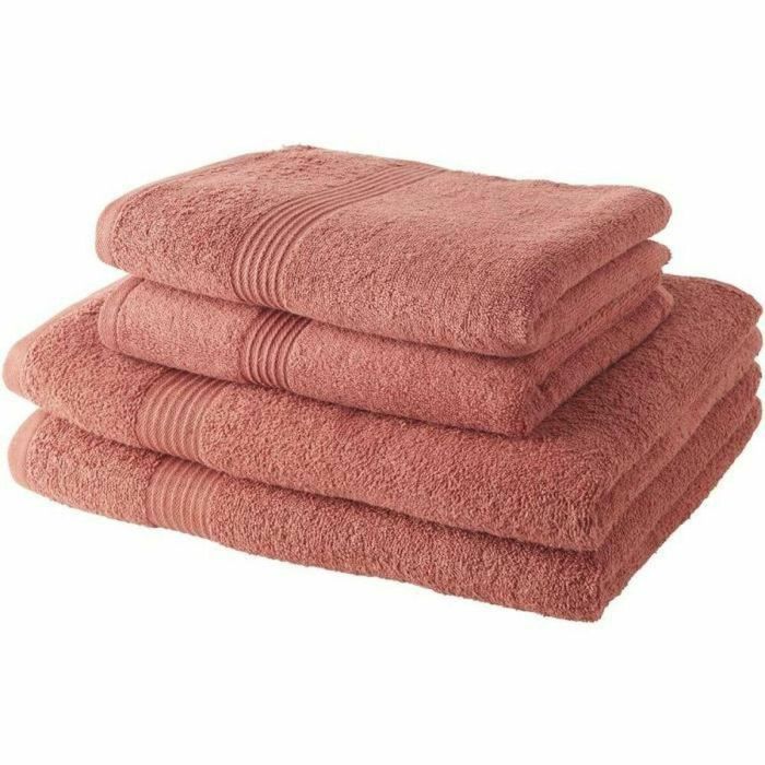 Today Juego de 4 Toallas de Baño Terracota 100% Algodón 450 GSM - Incluye 2 de 50x100 cm y 2 de 70x130 cm Today Juego de 4 Toallas de Baño Terracota 100% Algodón 450 GSM - Incluye 2 de 50x100 cm y 2 de 70x130 cm