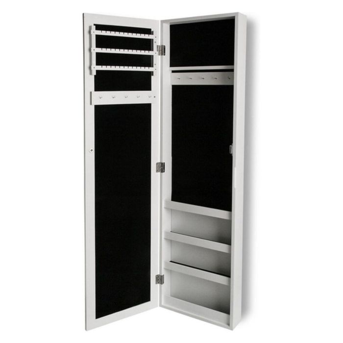 Versa Espejo Joyero Blanco Minimal - 10x120x30 cm 2 Versa Espejo Joyero Blanco Minimal - 10x120x30 cm 2