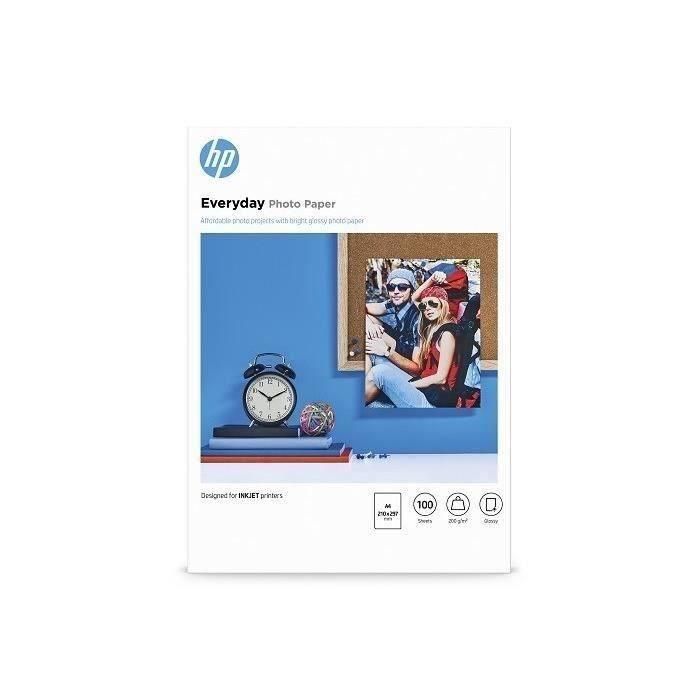 Papel Fotográfico HP Everyday Q2510A/ DIN A4/ 200g/ 100 Hojas