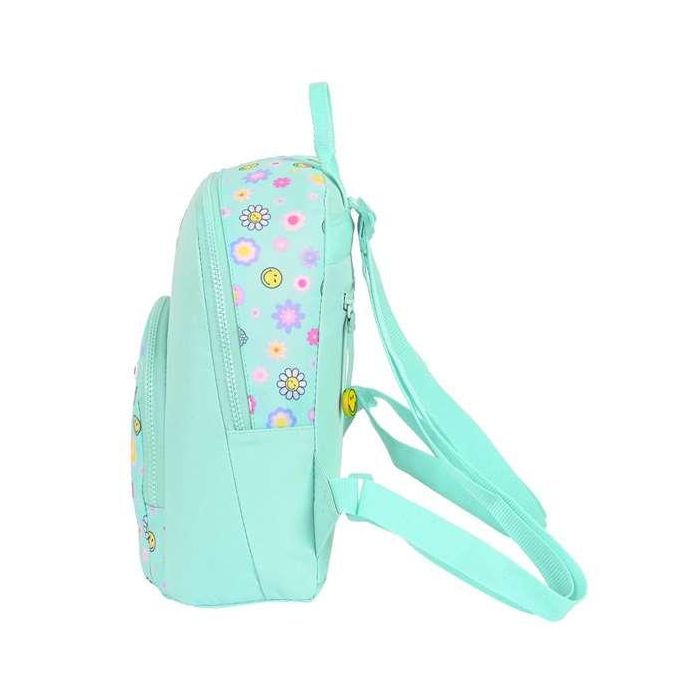 Safta Mini Mochila Smiley World Summer Fun 25x30x13cm Turquesa 2