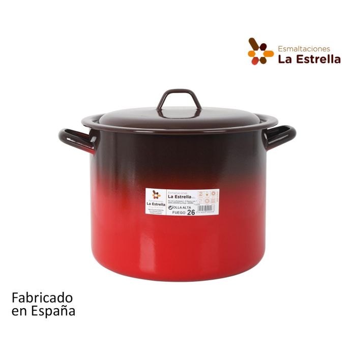Olla Alta con Tapa 26 cm - 11L Fuego La Estrella (2 Unidades) Olla Alta con Tapa 26 cm - 11L Fuego La Estrella (2 Unidades)