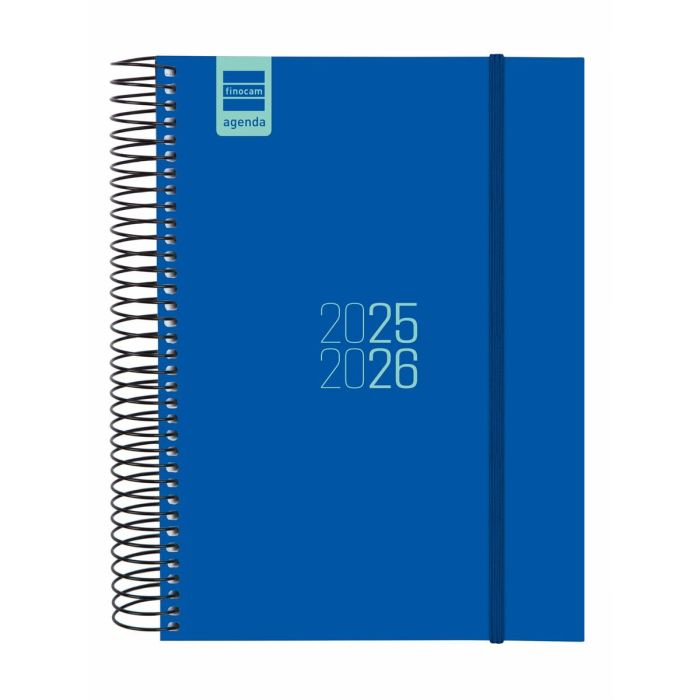 Finocam Agenda Para Estudiantes Espiral E10 - 155x212 mm, Azul, Septiembre 2025-Agosto 2026 Finocam Agenda Para Estudiantes Espiral E10 - 155x212 mm, Azul, Septiembre 2025-Agosto 2026