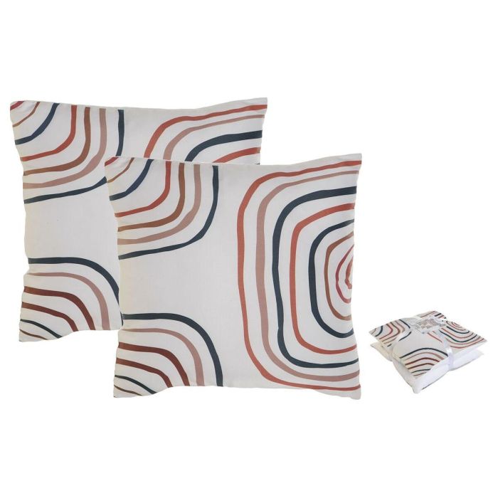 Set de cojines Home ESPRIT Arcoíris 45 x 5 x 45 cm (2 Unidades) Set de cojines Home ESPRIT Arcoíris 45 x 5 x 45 cm (2 Unidades)