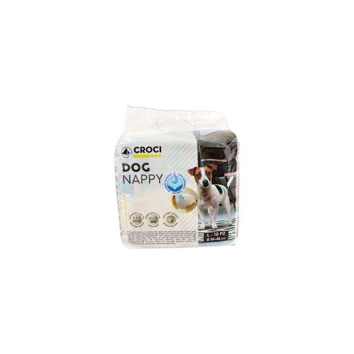Nayeco Pañal para Perro Talla L (34-48 cm) - 10 Unidades