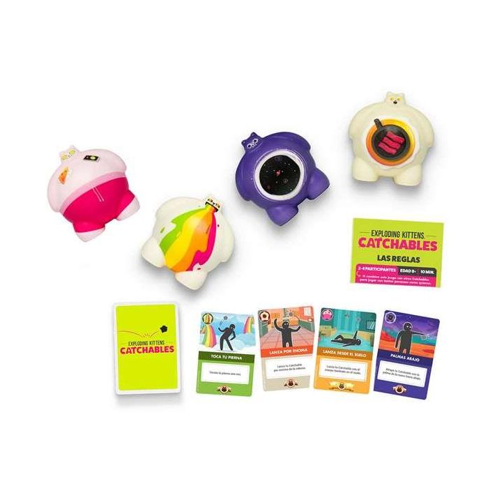 Exploding Kittens Catchables Core Pack Juego de Mesa para 2-4 Jugadores, Edad 8+, Lánzalos y Atrápalos, Español 2 Exploding Kittens Catchables Core Pack Juego de Mesa para 2-4 Jugadores, Edad 8+, Lánzalos y Atrápalos, Español 2