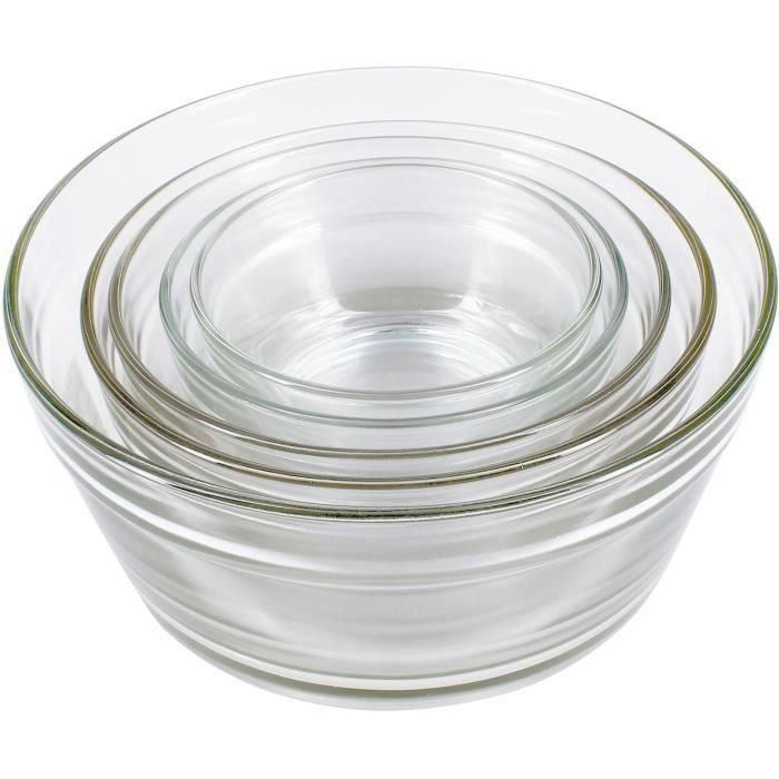 Juego de 5 cuencos - MENASTYL - 5039038 - 150 ml, 230 ml, 400 ml, 610 ml y 940 ml - Tapas de plástico resistentes 3 Juego de 5 cuencos - MENASTYL - 5039038 - 150 ml, 230 ml, 400 ml, 610 ml y 940 ml - Tapas de plástico resistentes 3