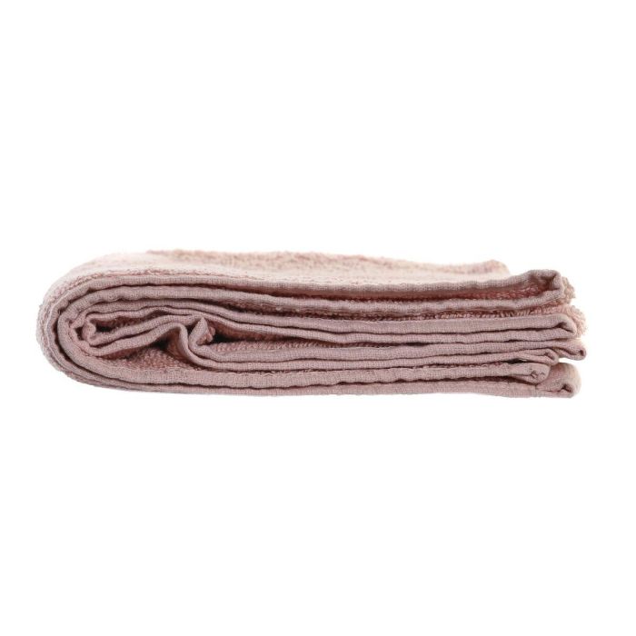 Alfombra de baño DKD Home Decor 600 gsm Algodón Rosa claro (80 x 50 x 1 cm) 1