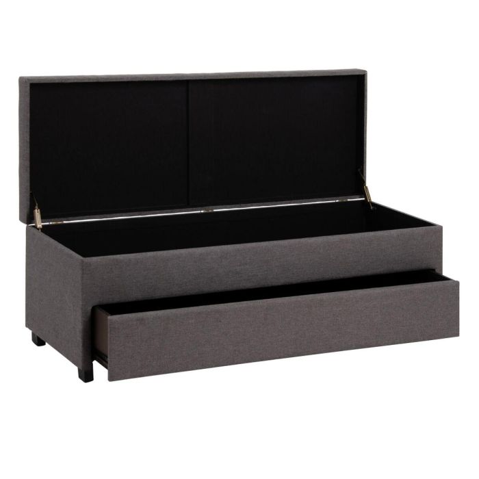 Baúl Tejido Sintético Madera 140 x 50 x 50 cm 6 Baúl Tejido Sintético Madera 140 x 50 x 50 cm 6