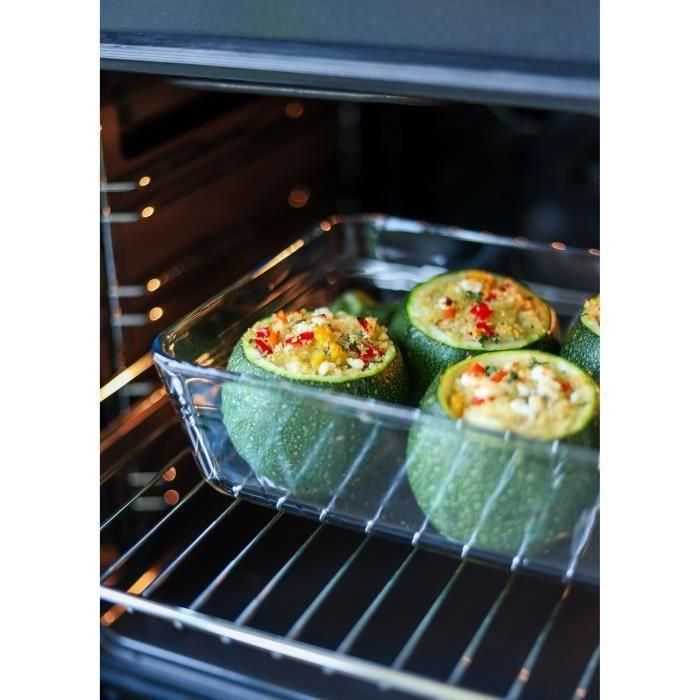 Juego de 3 recipientes de almacenamiento con tapa - PYREX - Sin plástico - Vidrio - Rectangular - 0,8 L 4 Juego de 3 recipientes de almacenamiento con tapa - PYREX - Sin plástico - Vidrio - Rectangular - 0,8 L 4