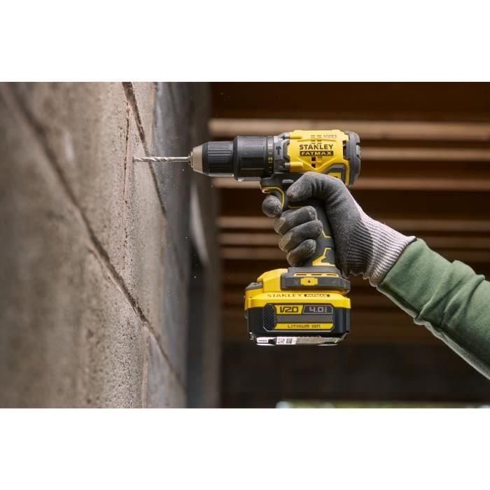 Taladro atornillador de impacto sin escobillas 60 Nm - Litio 18V - 2 Baterías 4Ah - STANLEY FATMAX V20 - SFMCD715M2K-QW 5 Taladro atornillador de impacto sin escobillas 60 Nm - Litio 18V - 2 Baterías 4Ah - STANLEY FATMAX V20 - SFMCD715M2K-QW 5