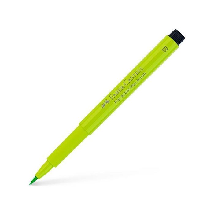 Faber Castell Rotulador Pitt Artist Pen Brush, Punta Pincel Verde Claro 171, Tinta Pigmentada, Permanente (10 Unidades) (10 Unidades)