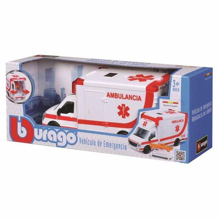 Vehiculo de emergencias ambulancia escala 1:50 burago