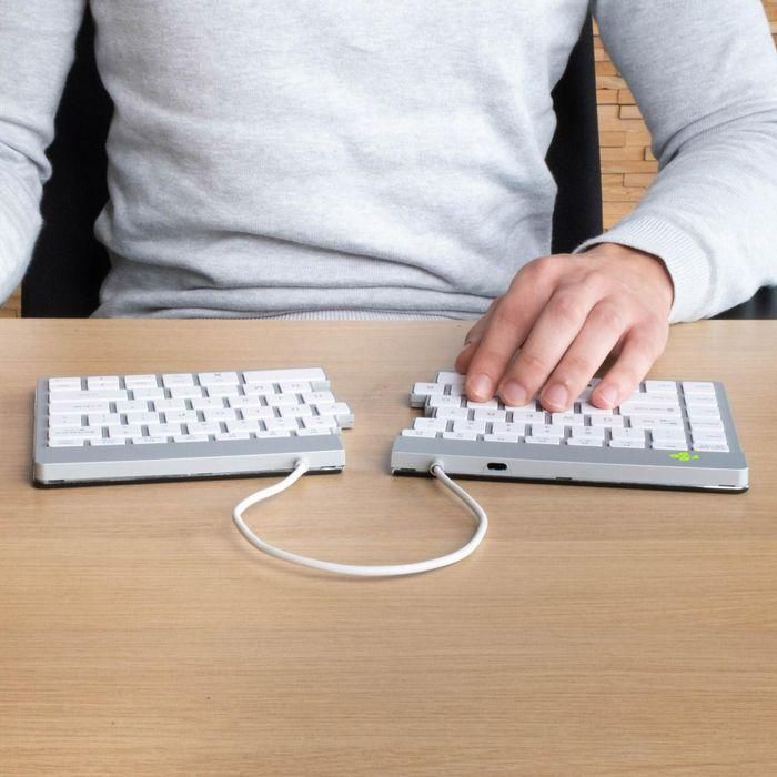 R-Go Tools Ergonomic keyboard R-Go Split Break with break software, ergonomic split keyboard, QWERTY (US), Bluetooth, white 2 R-Go Tools Ergonomic keyboard R-Go Split Break with break software, ergonomic split keyboard, QWERTY (US), Bluetooth, white 2