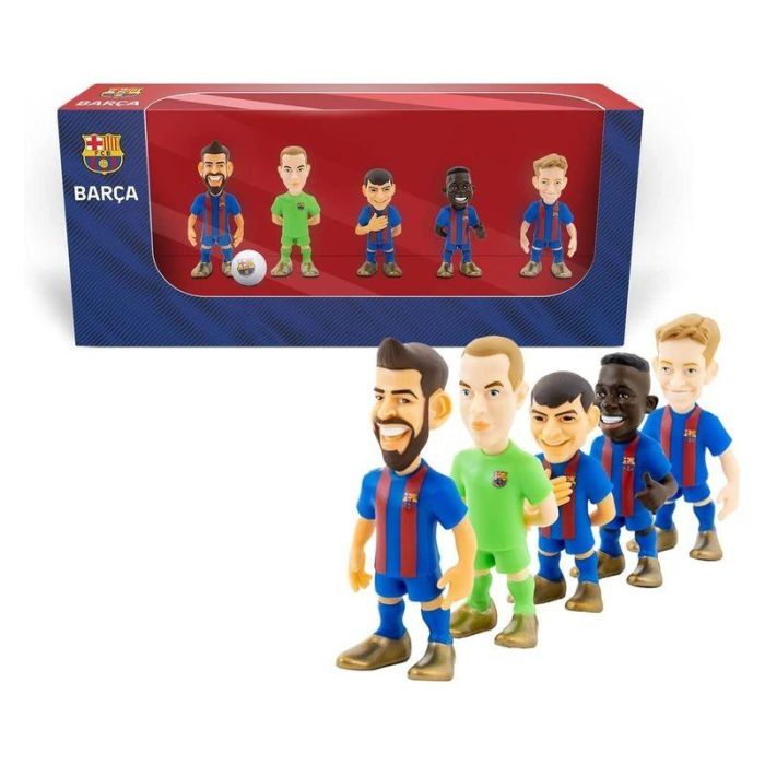 Minix Pack 5 Figuras FC Barcelona - Piqué, Pedri, Ter Stegen, Ansu Fati, De Jong con Balón 1 Minix Pack 5 Figuras FC Barcelona - Piqué, Pedri, Ter Stegen, Ansu Fati, De Jong con Balón 1