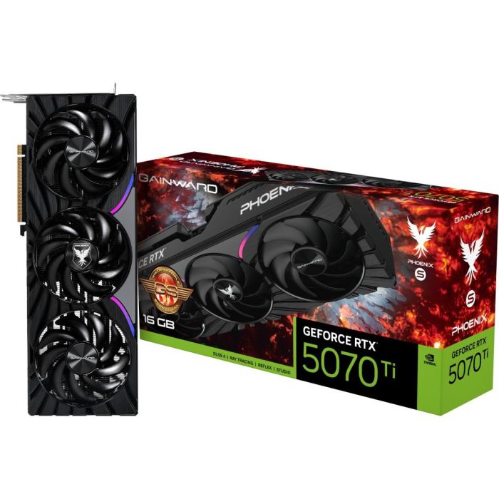 Gainward RTX 5070Ti 16GB GDDR7 Phoenix-S GS 3 Fan Tarjeta Gráfica 9