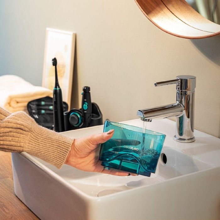 Cepillo de Dientes Eléctrico + Irrigador Dental Cecotec ToothCare Jet Clean Azul Negro 5 Cepillo de Dientes Eléctrico + Irrigador Dental Cecotec ToothCare Jet Clean Azul Negro 5