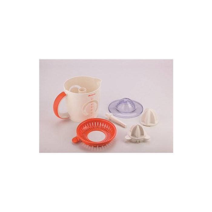 Ariete 408/00 Exprimidor Eléctrico de 1.2 Litros y 40W con Doble Giro y Filtro para Pulpa, Blanco/Naranja 1