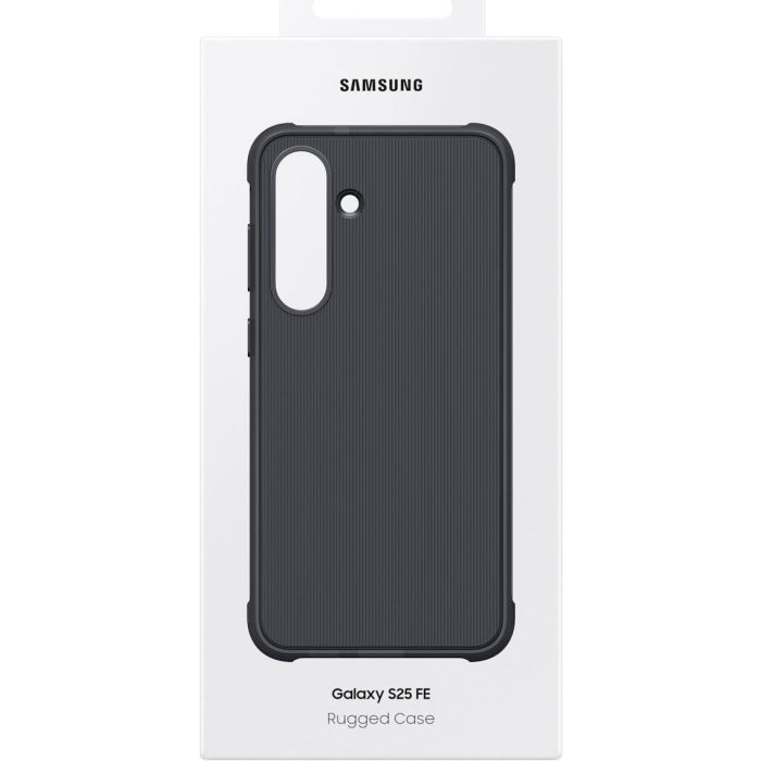Samsung Funda Rugerizada para Galaxy S25 FE, Protección contra caídas e impactos, Microfibra y Silicona, Color Negro 5