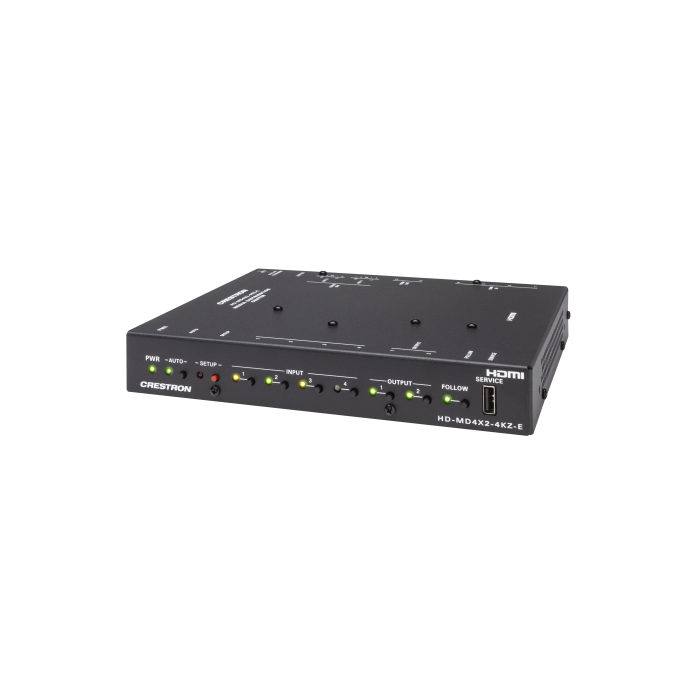 Crestron Conmutador AV 4x2 4K60 4:4:4 HDR, HD-MD4X2-4KZ-E, 6511307 Crestron Conmutador AV 4x2 4K60 4:4:4 HDR, HD-MD4X2-4KZ-E, 6511307