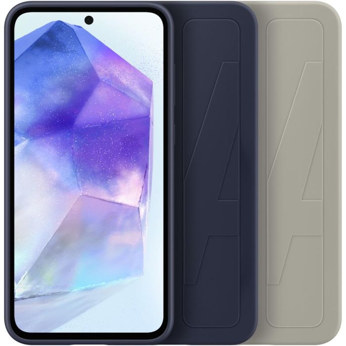 Samsung Standing Grip Case para Galaxy A55, Azul Negro 5 Samsung Standing Grip Case para Galaxy A55, Azul Negro 5