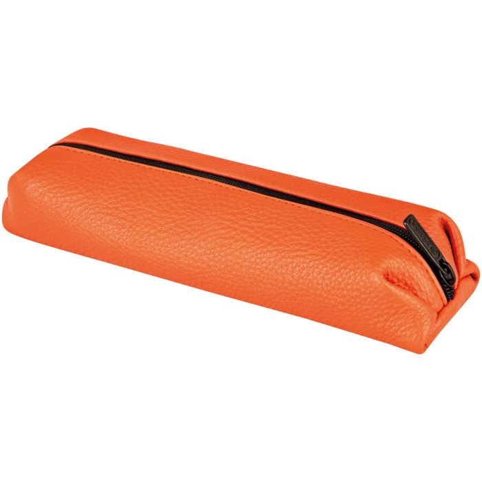 Herlitz 50043842 Estuche Escolar Blando Faulenzer Cremallera Monocromo Verde Naranja Origami Spicy
