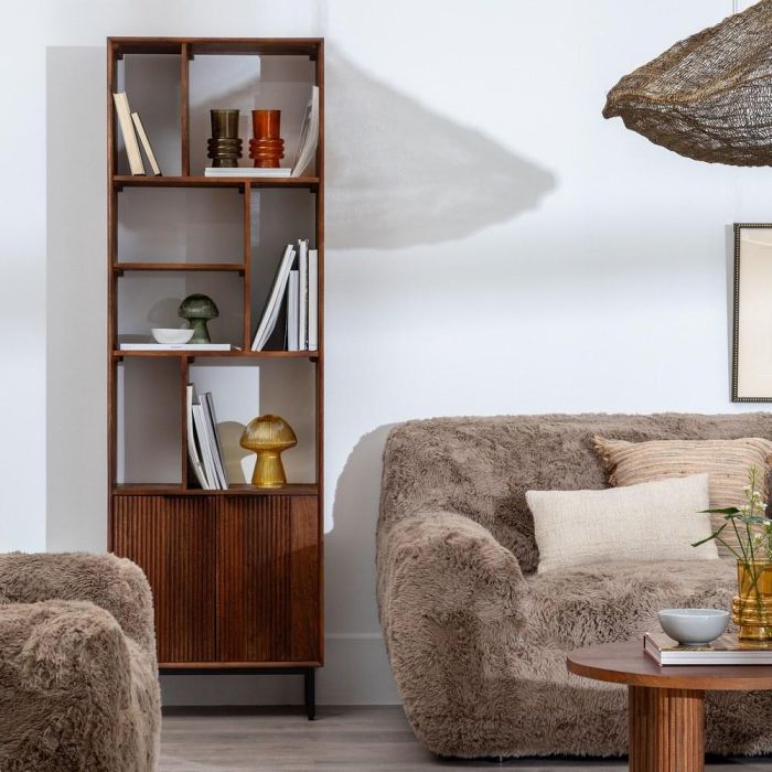 Mueble Auxiliar Madera de Mango Salón 60 X 30 X 190 cm