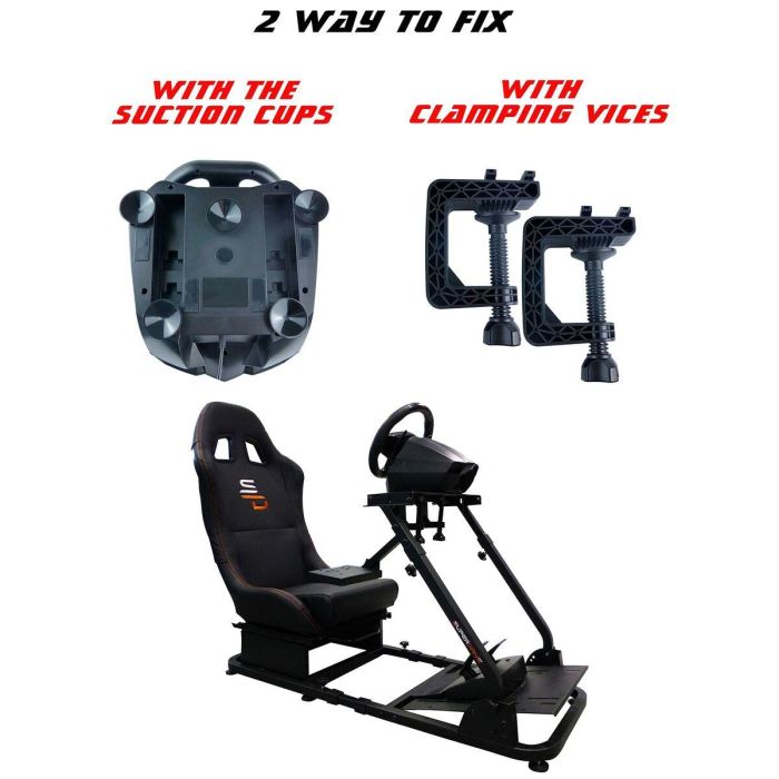 Subsonic GS850-X Volante de carreras con cambio manual y 3 pedales, levas para PS4 / Xbox 3