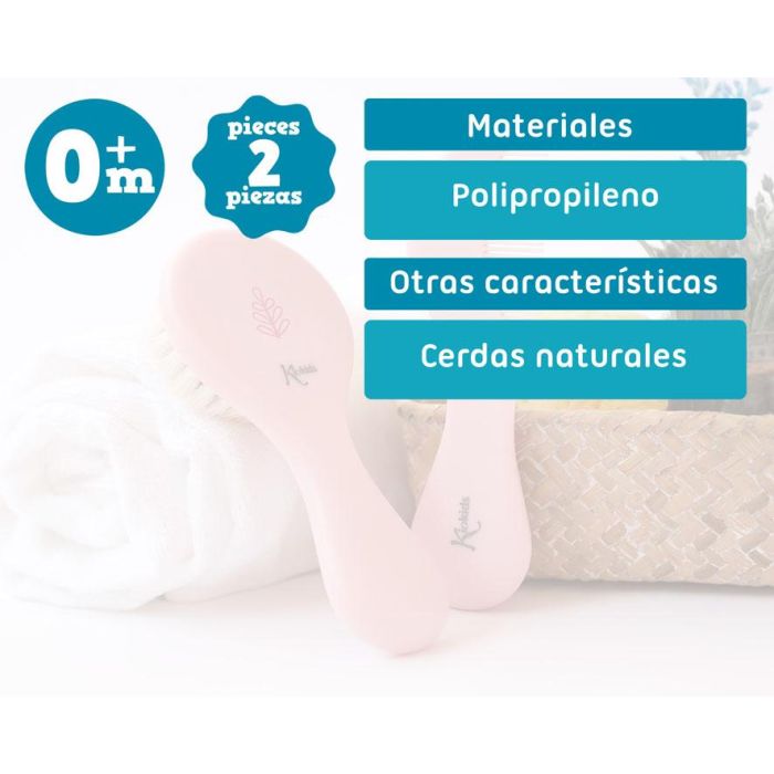 Set de Peine y Cepillo de Cerdas Naturales 5 Set de Peine y Cepillo de Cerdas Naturales 5