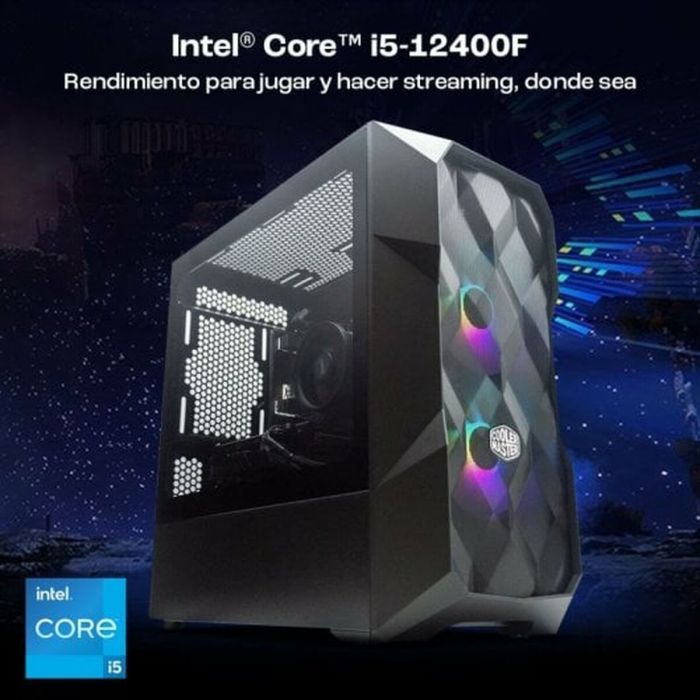 PC de Sobremesa PcCom Intel Core i5-12400F 16 GB RAM 1 TB SSD AMD Radeon RX 6600 6