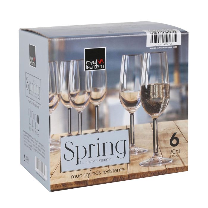 Royal Leerdam Copa Champagne Flauta 20 cl (6 Unidades) 8